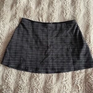 Garage Plaid Mini Skirt